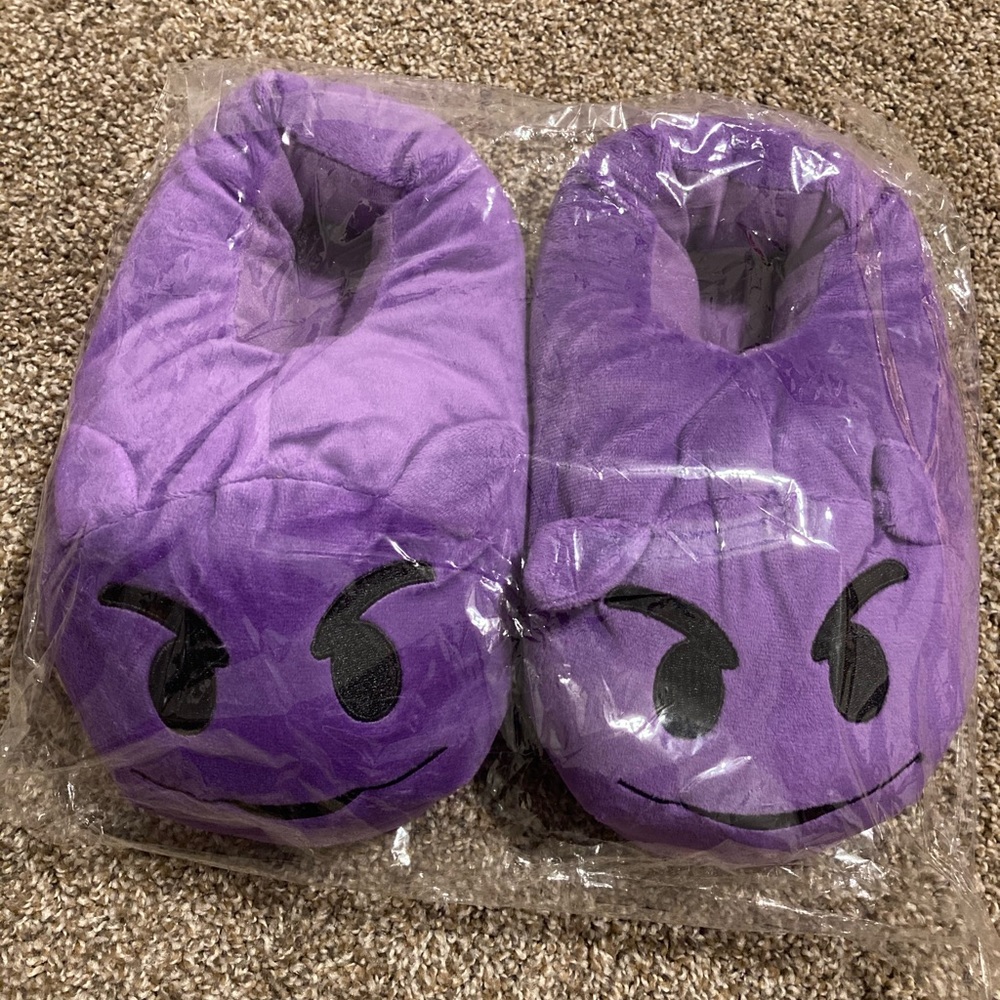Devil Emoji slippers
